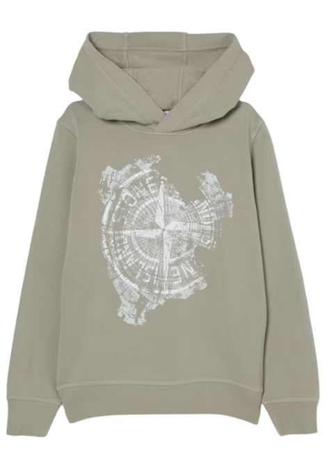 Green cotton sweatshirt for children Stone Island | 6100017/MAVERDE